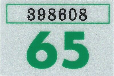 1965 Washington Vinyl Sticker Decal -car/passenger License Plate Reg.tab Tag-new