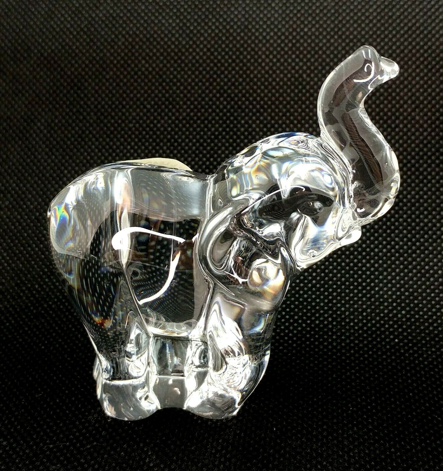 Elephant - Lenox Lead Crystal Lucky Baby Collectible Figurine Czech Republic Art