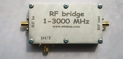 Rf Bridge 1-3000 Mhz, Vna  Return Loss  Swr  Reflection Bridge Antenna, Cased